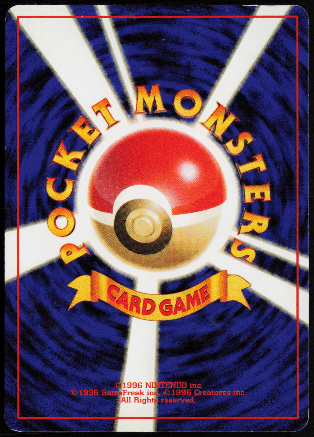 Rhyhorn Common Pokemon Jungle LP (Back)