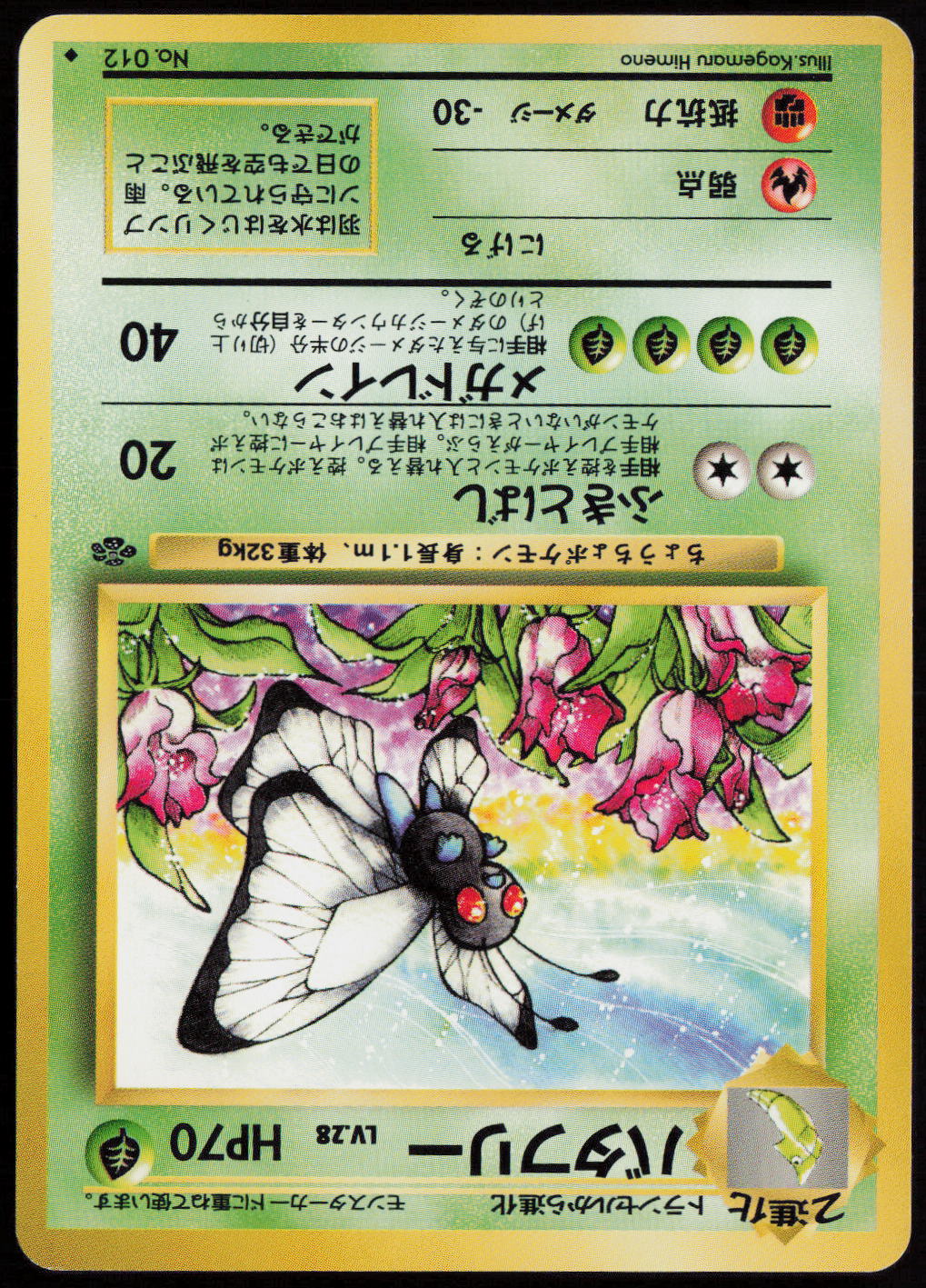 Butterfree Uncommon Pokemon Jungle  LP
