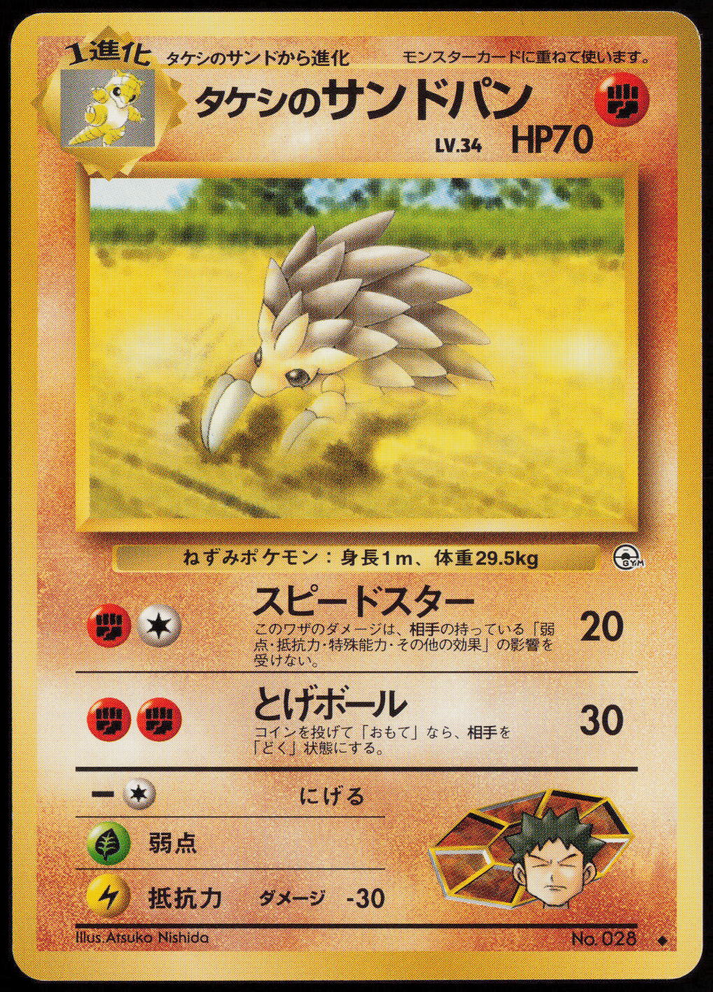 Brock's Sandslash Uncommon Leaders' Stadium LP